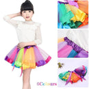 Adult Girl Rainbow Tutu Skirt Princess Dressup Party Costume Ballet Dancewear - L