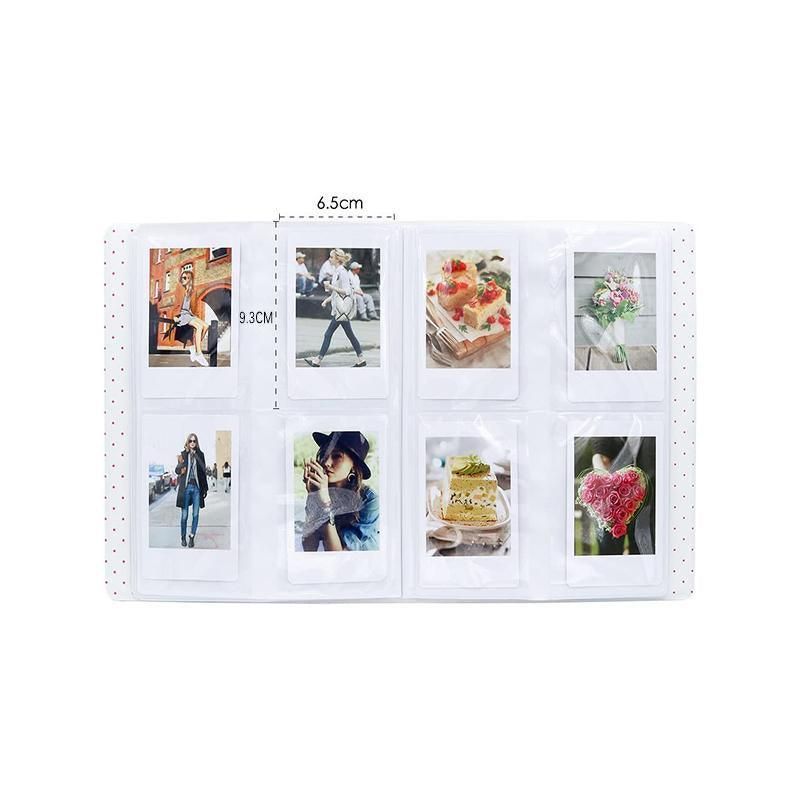 128 Pockets Album Case Storage For Polaroid Photo FujiFilm Camera Film - Lake Blue