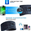 Wireless Bluetooth Eye Mask Headphones Sleep Headband for Relaxation and Meditation - Black