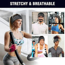 Wireless Bluetooth Eye Mask Headphones Sleep Headband for Relaxation and Meditation - Black