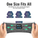 Wireless Bluetooth Eye Mask Headphones Sleep Headband for Relaxation and Meditation - Grey