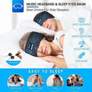 Wireless Bluetooth Eye Mask Headphones Sleep Headband for Relaxation and Meditation - Grey