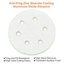 100x 123mm 6/8-Hole Sanding Discs Hook Loop Orbital Sander Pads 80 120 240 Grit - 80 Grits（6-Hole）