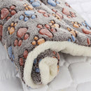 L Size Puppy Dog Cat Cushion Mattress Blanket Bed Soft Warm Pad Winter Kennel House - Blue Brownstar
