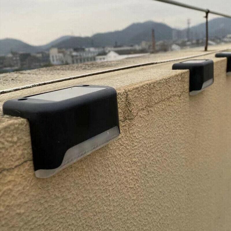 Solar Led Deck Lights Path Garden Patio Pathway Stairs Step Fence Lamp Outdoor - 4PCS