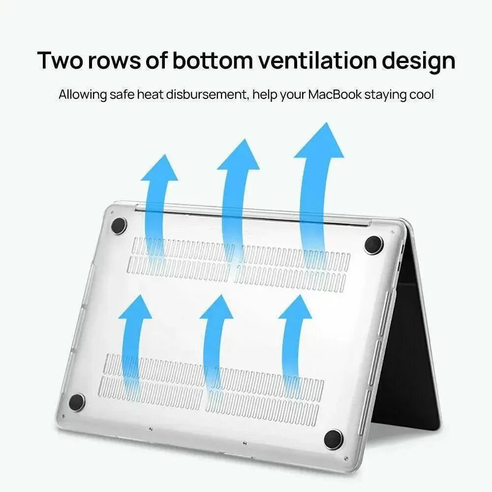 Frosted Transparent Case with Keyboard Cover for MacBook 13 to 16 Inch - Mackbook 13.3Pro (A2251/A2289)