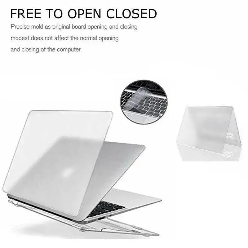 Frosted Transparent Case with Keyboard Cover for MacBook 13 to 16 Inch - Mackbook 13.3 Air (A1369/A1466)