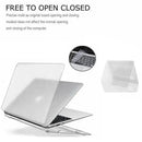 Frosted Transparent Case with Keyboard Cover for MacBook 13 to 16 Inch - Mackbook 15.4 Pro (A1707/A1190)