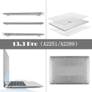Frosted Transparent Case with Keyboard Cover for MacBook 13 to 16 Inch - Mackbook 15.4 Pro (A1707/A1190)
