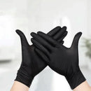 Thick Black Nitrile Gloves Industrial Mechanic Tattoo Tradie Rubber Protection - XL