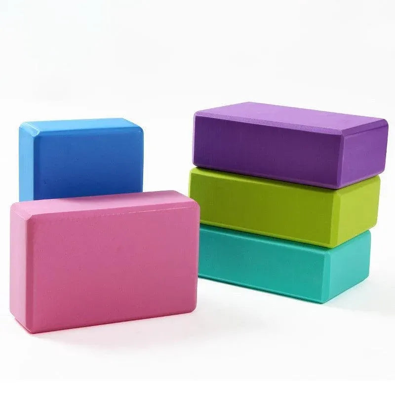 2PCS Yoga Blocks Foam Brick Fitness Exercise Stretch Gym Pilates Tool - Green