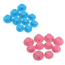10Pcs DIY Magic Silicone Hair Curlers No-Heat Soft Rollers - Blue