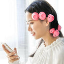 10Pcs DIY Magic Silicone Hair Curlers No-Heat Soft Rollers - Blue