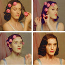 10Pcs DIY Magic Silicone Hair Curlers No-Heat Soft Rollers - Blue