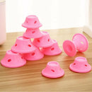 10Pcs DIY Magic Silicone Hair Curlers No-Heat Soft Rollers - Blue