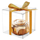 50 PVC Clear Transparent Macaron Square Cube Boxes For Wedding Favour Gift Candy - 60x60x60MM