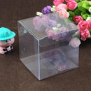 50 PVC Clear Transparent Macaron Square Cube Boxes For Wedding Favour Gift Candy - 60x60x60MM