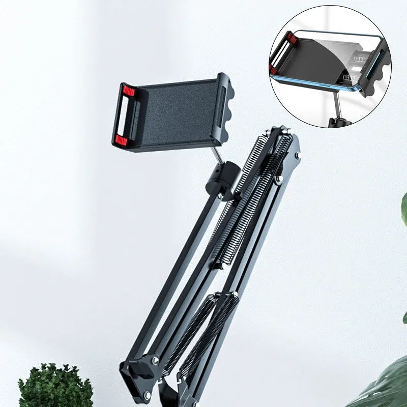 Clamp Long Arm Tablet Phone Holder Adjustable Mount for Bed Desk Use