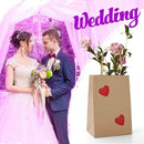 50X Kraft Paper Bags Gift Shopping Carry Craft Brown Bag With Handles - XL-32cmx25cmx11cm