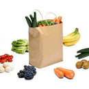 50X Kraft Paper Bags Gift Shopping Carry Craft Brown Bag With Handles - XXL-42cmx31cmx13cm