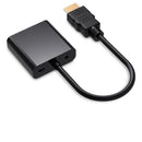 Jasoz 1080P Hdmi Male To Vga Female Video Adapter Cable Converter Chipset - Black