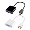 Jasoz 1080P Hdmi Male To Vga Female Video Adapter Cable Converter Chipset - Black