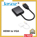 Jasoz 1080P Hdmi Male To Vga Female Video Adapter Cable Converter Chipset - White