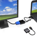 Jasoz 1080P Hdmi Male To Vga Female Video Adapter Cable Converter Chipset - White