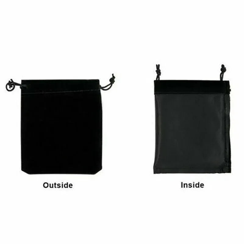 50X Small Velvet Cloth Drawstring Bags Gift Bag Jewelry Ring Pouch Earring Favor 7x9 - Purple