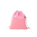 50X Small Velvet Cloth Drawstring Bags Gift Bag Jewelry Ring Pouch Earring Favor 7x9 - Pink