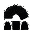 50X Small Velvet Cloth Drawstring Bags Gift Bag Jewelry Ring Pouch Earring Favor 7x9 - Pink
