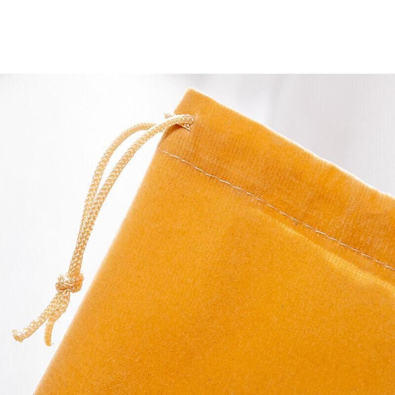 50X Small Velvet Cloth Drawstring Bags Gift Bag Jewelry Ring Pouch Earring Favor 9x12 - Blue
