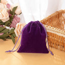50X Small Velvet Cloth Drawstring Bags Gift Bag Jewelry Ring Pouch Earring Favor 9x12 - Blue