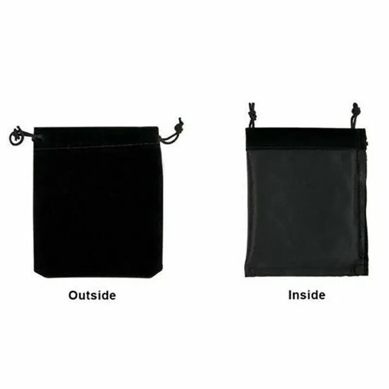 50X Small Velvet Cloth Drawstring Bags Gift Bag Jewelry Ring Pouch Earring Favor 9x12 - Blue