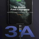 540 Degree Rotating Magnetic Charging Cable USB Data Cord for iPhone 1m 2m 3m - 3m