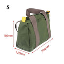 S/M/L Waterproof Tool Bag Portable Storage Toolkit Hand Heavy Case Canvas Duty - S(30*12*18CM)