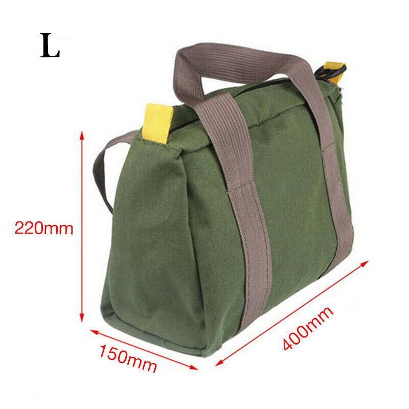 S/M/L Waterproof Tool Bag Portable Storage Toolkit Hand Heavy Case Canvas Duty - S(30*12*18CM)