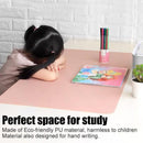 Large Leather Mouse Pad 80x40cm Desk Mat Gaming Extended Waterproof Anti Slip - Grey