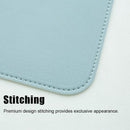 Large Leather Mouse Pad 80x40cm Desk Mat Gaming Extended Waterproof Anti Slip - Grey
