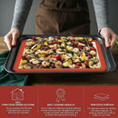 Silicone Baking Mat Non Stick Reusable Sheet for Pastry Dough Cookie Oven Bakeware - Black 2PCS(2*60X40CM)