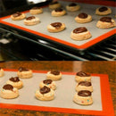 Silicone Baking Mat Non Stick Reusable Sheet for Pastry Dough Cookie Oven Bakeware - Red 4PCS(2*30X21+2*42X29.5CM)