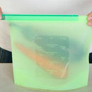 Reusable Silicone Food Storage Bags Leak proof Microwave Freezer Freshness Safe 1000ml*4 - White 1000ml*2 +Blue 1000ml*1 +Green 1000ml*1