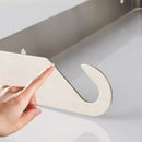 Paper Towel Holder Under Cabinet Wall Mount Stainless Steel Rack Kitchen - Black