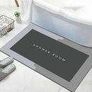 40*60CM Super Absorbent Floor Mat Soft Quick-Drying Non-Slip Diatom Mud Bath - Blue-Retangle