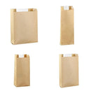 Takeaway Storage Baking Bread Bag Toast Food Packaging Bag Kraft Paper Bag Cowhide - 33X16X11CM
