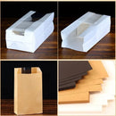 Takeaway Storage Baking Bread Bag Toast Food Packaging Bag Kraft Paper Bag Cowhide - 33X16X11CM