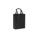100PCS Reusable Non Woven Shopping Bags Eco Friendly Washable Tote Bags Black - 41X35X12CM