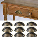 30X Modern Cup Cabinet Handle Knob Drawer Furniture Door Pull Shell Cupboard - Bronze