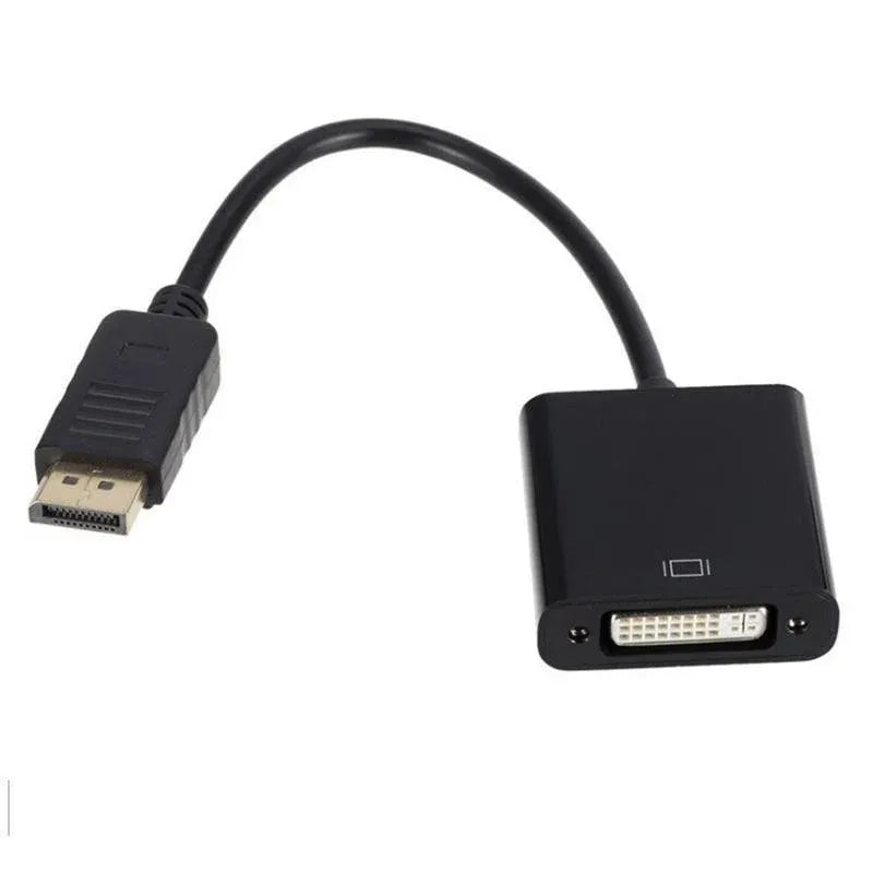 DisplayPort to DVI Adapter Cable 1080P DP Male to DVI Female Converter 20cm