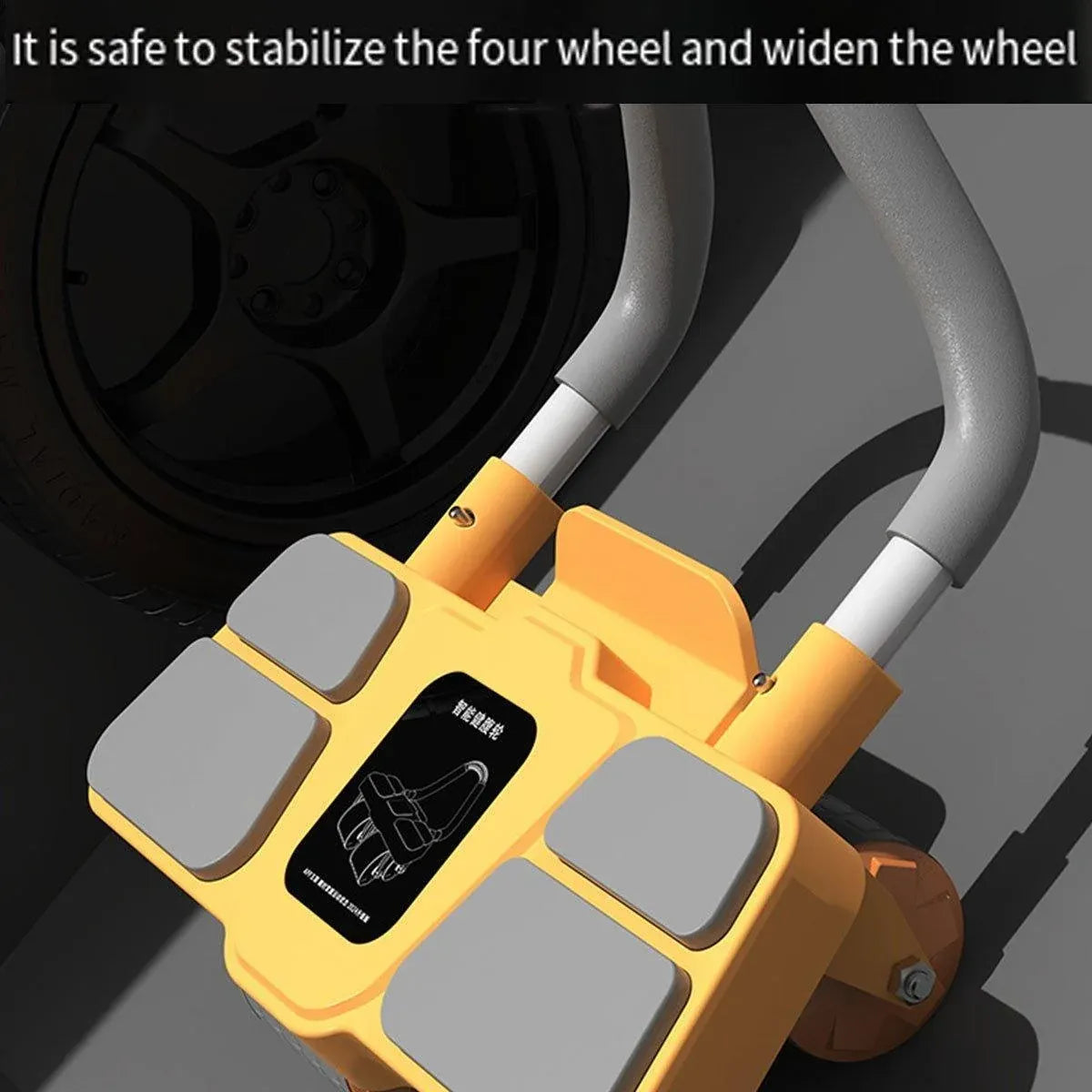 Four Wheel Abdominal Roller Automatic Rebound Ab Machine Home Fitness Equipment - Black